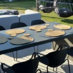 12 Piece Placemats and Coasters Set BUSHYLARK Natural Jute