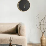 Wall Clock LUCENS 40 cm Black