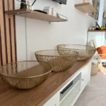 Set of 3 Bowls GARUT Metal Gold