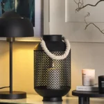 Garden Lantern Lantern CORON Metal 34 cm Black