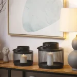 Garden Lantern Lantern YAMDENA Metal 19 cm Black