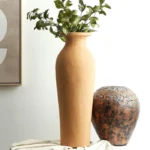 Decorative Vase MUAR Ceramic 60 cm Orange