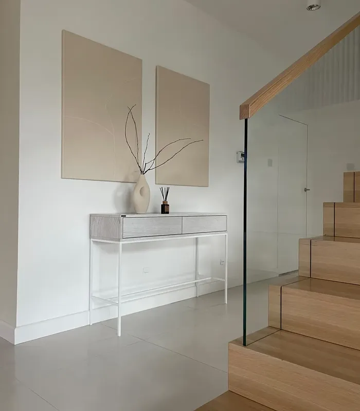 Flower Vase KOMOTINI Ceramic 32 cm Off-White - Image 3