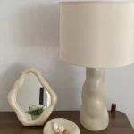 Table Lamp VILAR Ceramic Beige