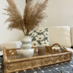 Decorative Tray CALAYAN Rattan Beige